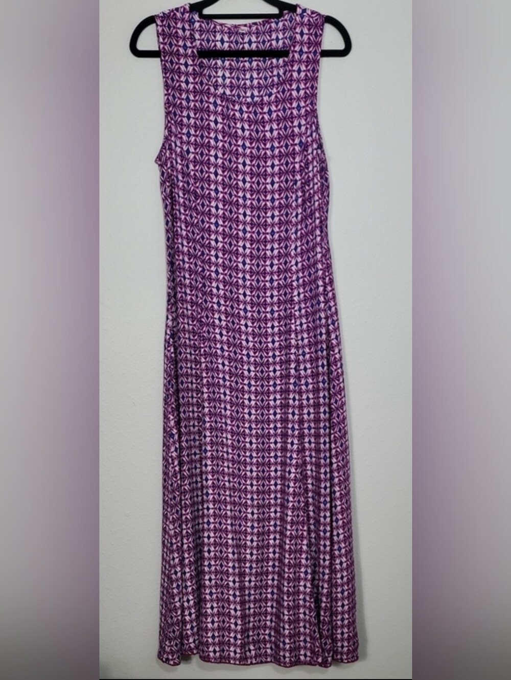 Vintage Boho Flowy Sleeveless Maxi Dress Size Small